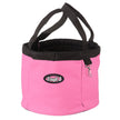 Pink Tough1® Final Touches Grooming Caddy with black handle and Tough 1 logo on a white background