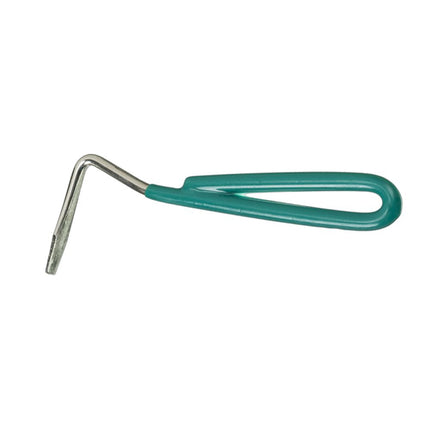 Tough1 Hoof Pick with hunter green Vinyl Coated Handle