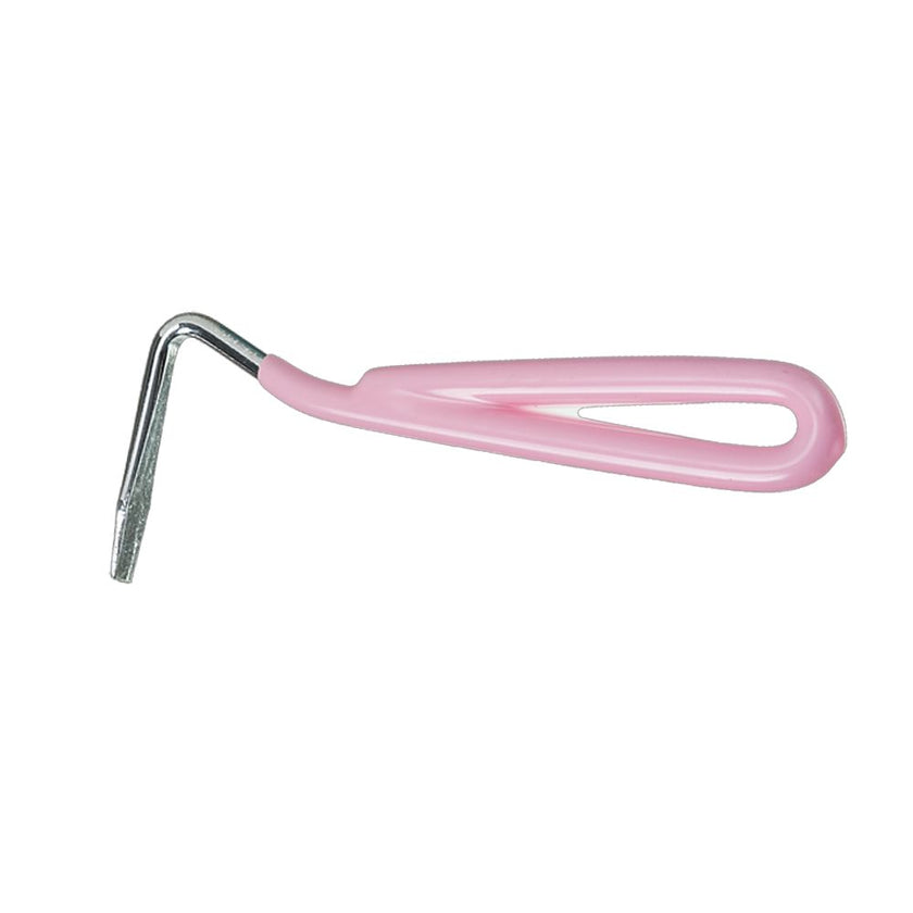 Tough1 Hoof Pick with pink Vinyl Coated Handle