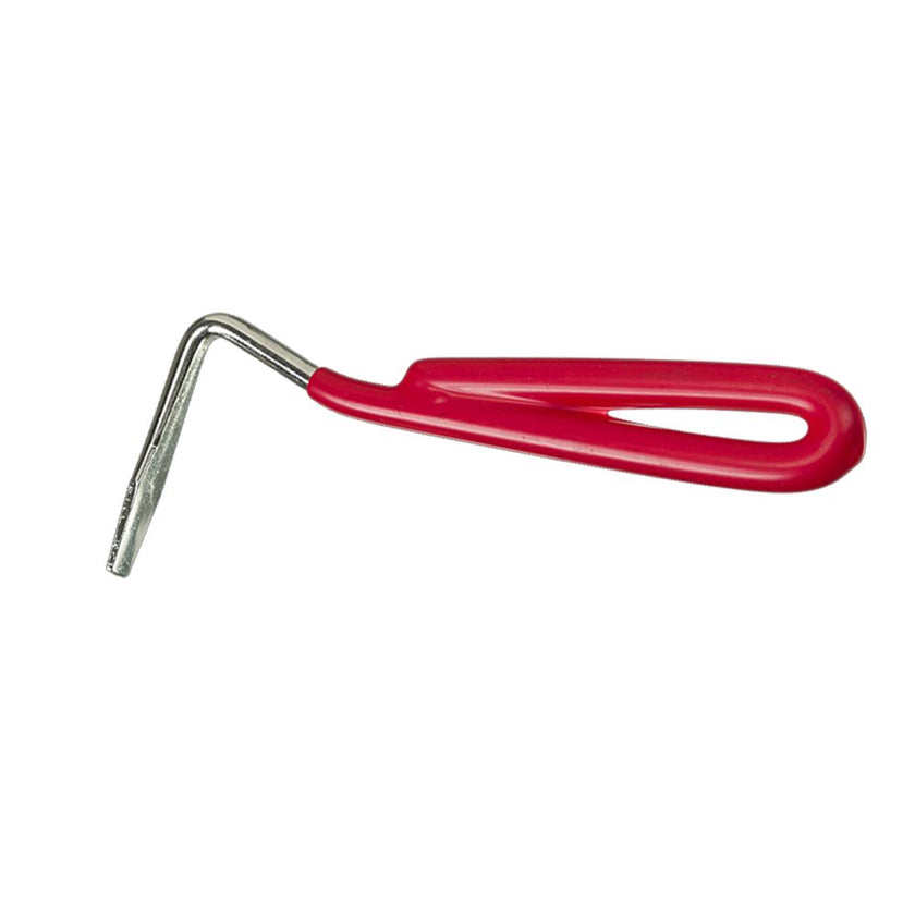 Tough1 Hoof Pick with red  Vinyl Coated Handle