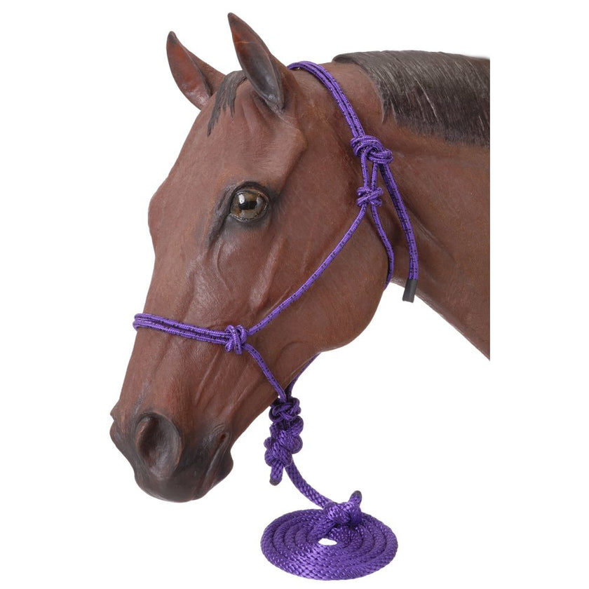 Tough1® Poly Rope Halter with Lead Purple