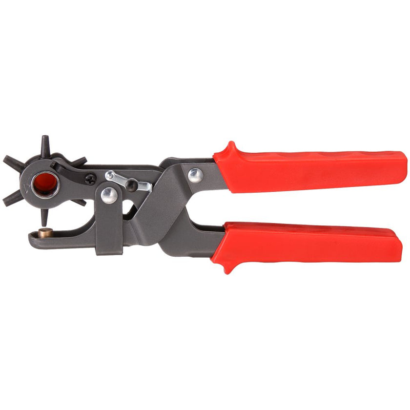 Tough1 Pro Rotary Punch with red handles.