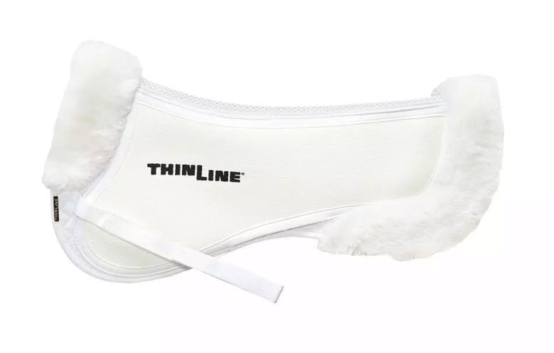 Trifecta half pad with Sheepskin Rolls in white