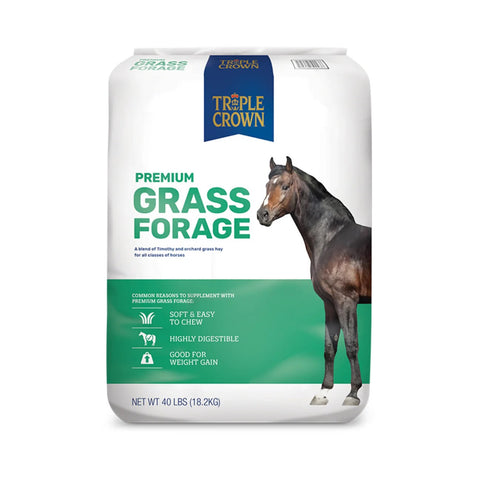 Triple Crown Premium Grass Forage Blend Bag Hay 40lb