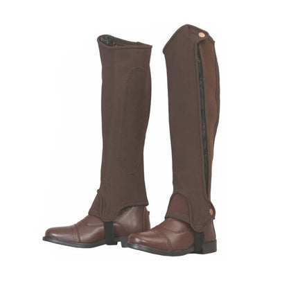 TuffRider® Adult Grippy Nubuck Half Chaps Brown