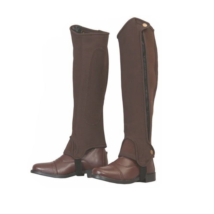 TuffRider® Adult Grippy Nubuck Half Chaps Brown