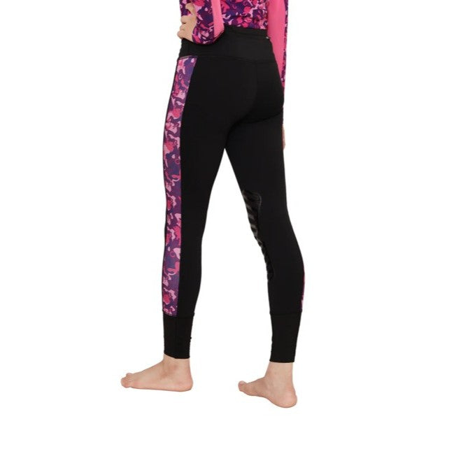 TuffRider Children's Camo Print Tights back view