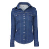 TuffRider® Cody Ladies Western Denim Shirt front view