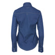 TuffRider® Cody Ladies Western Denim Shirt with Covered Zip Closure and Decorative Pearl Snaps back view