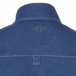 TuffRider® Cody Ladies Western Denim Shirt with Covered Zip Closure and Decorative Pearl Snaps yoke back view