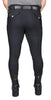 TuffRider® Men's Claudio Knee Patch Breeches Black back full view