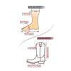TuffRider® Men's Old Faithful Wide Square Toe Western Boot measuring guide