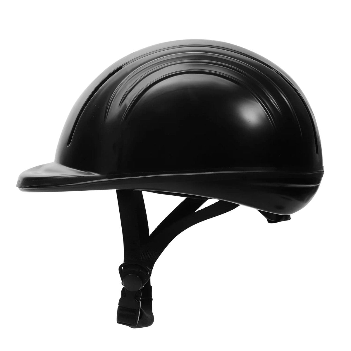 TuffRider® Starter Basic Horseback Riding Helmet black left side view