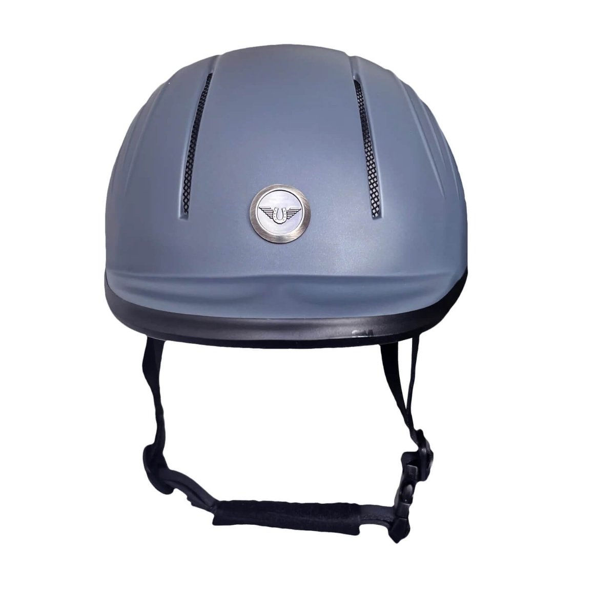 TuffRider® Starter Basic Horseback Riding Helmet grey front view