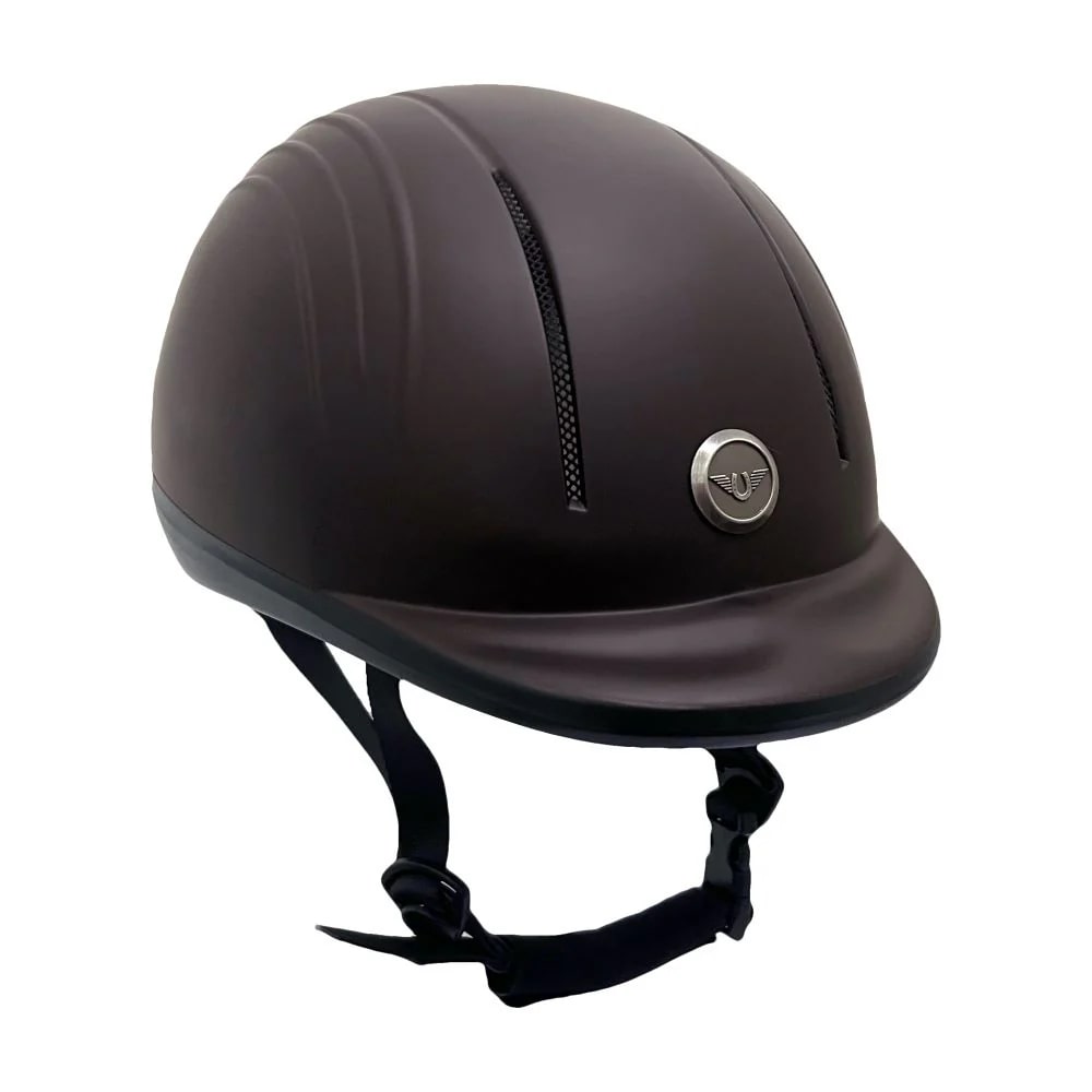 TuffRider® Starter Basic Horseback Riding Helmet shiny brown right side view