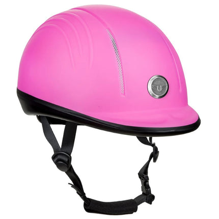 TuffRider® Starter Basic Horseback Riding Helmet hot pink right