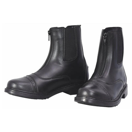 TuffRider® Women's Starter Synthetic Leather Front Zipper Paddock Boots Black pair