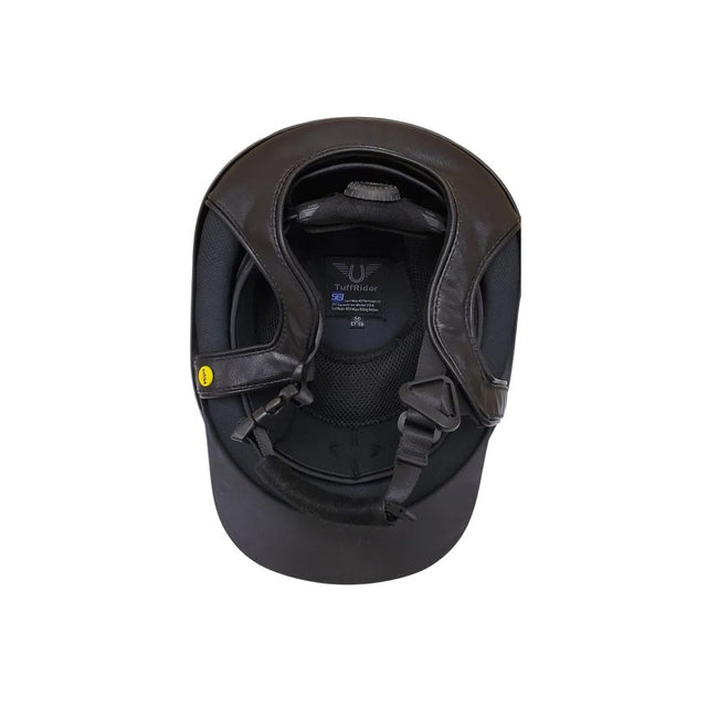 TuffRider R50 Mips Riding Helmet Black inside view 
