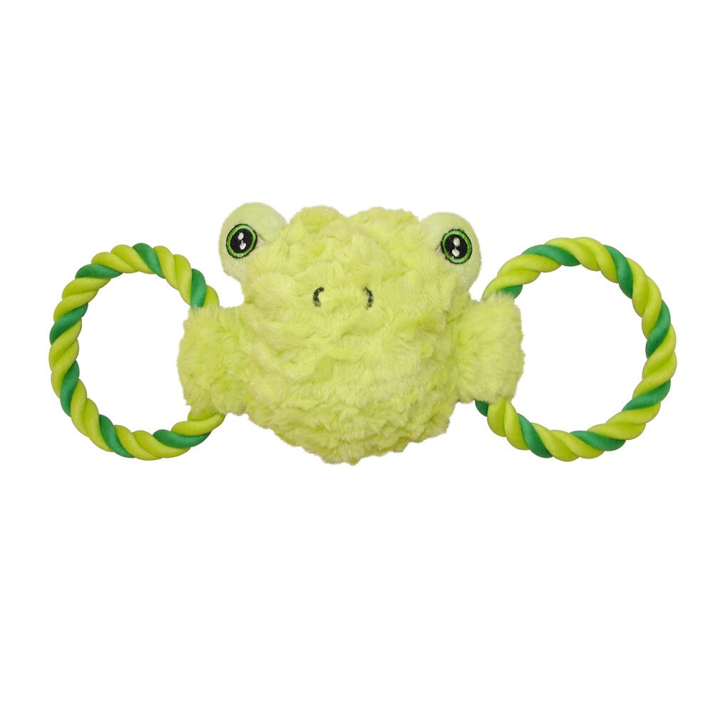 Jolly Pets® Tug-A-Mals™ - Rope Handles - Frog