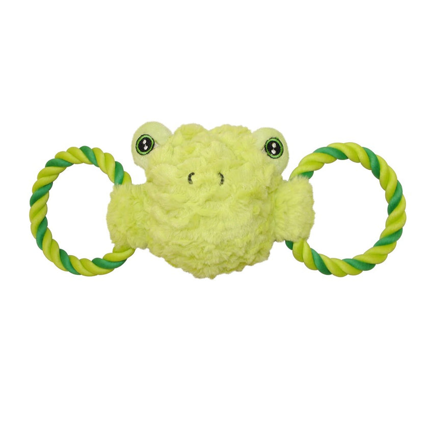 Jolly Pets® Tug-A-Mals™ - Rope Handles - Frog