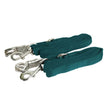 Turquoise Gatsby Nylon Cross Ties with Panic Snap 60in-110in