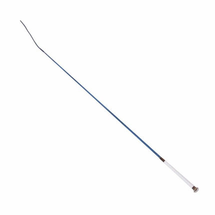 US WHIP 36'' Nylon Dressage Whip with White Handle Blue