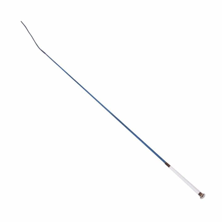 US WHIP 36'' Nylon Dressage Whip with White Handle Blue