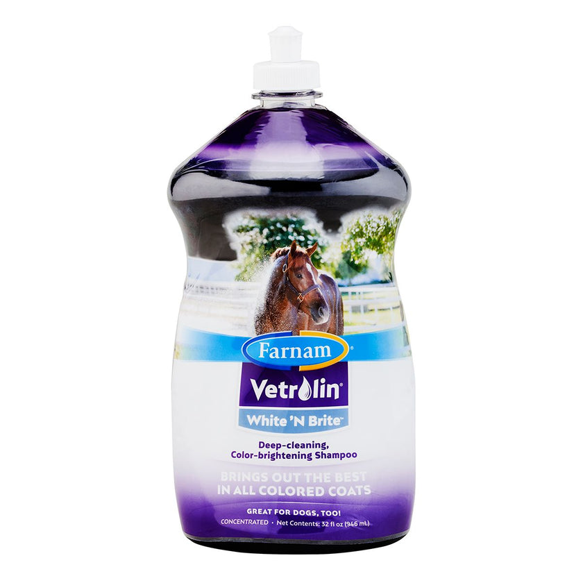 Vetrolin Color-Brightening White 'N Brite Shampoo 32 oz bottle front
