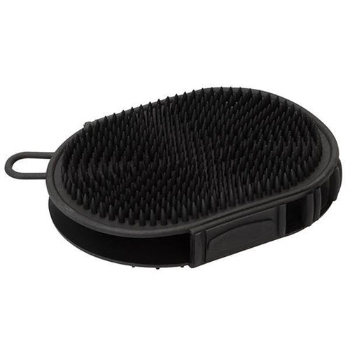 Weaver 2-Sided Wash Mitt Black grooming brush 