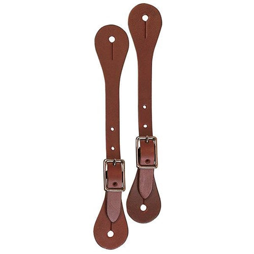 Weaver Leather Single Ply Lad/Yth Spur Strap Rich Brown color