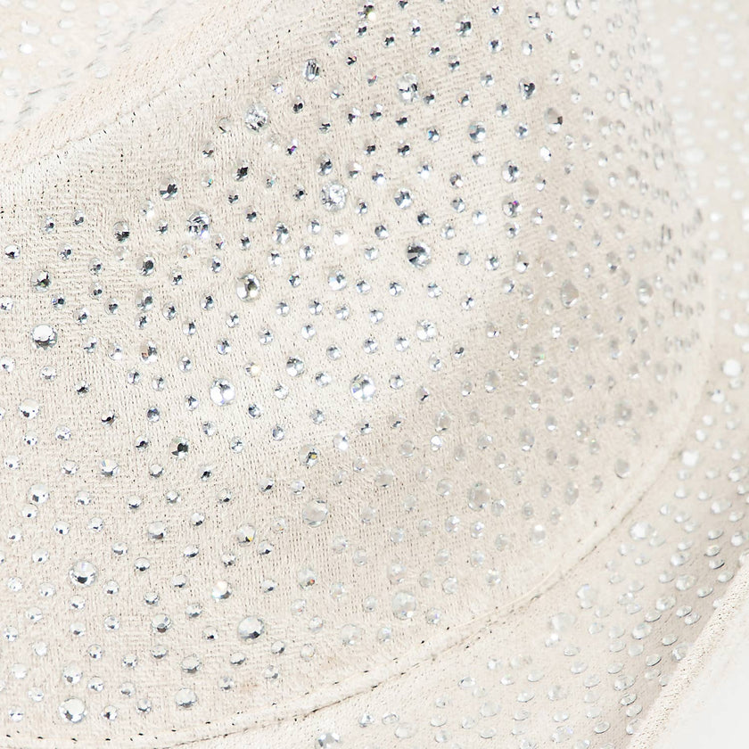 Western Rhinestone Studded Cowboy Hat detail
