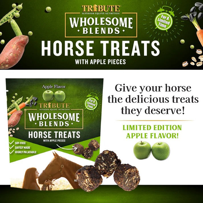 Tribute Wholesome Blends® Apple Horse Treats highlights of limited edition