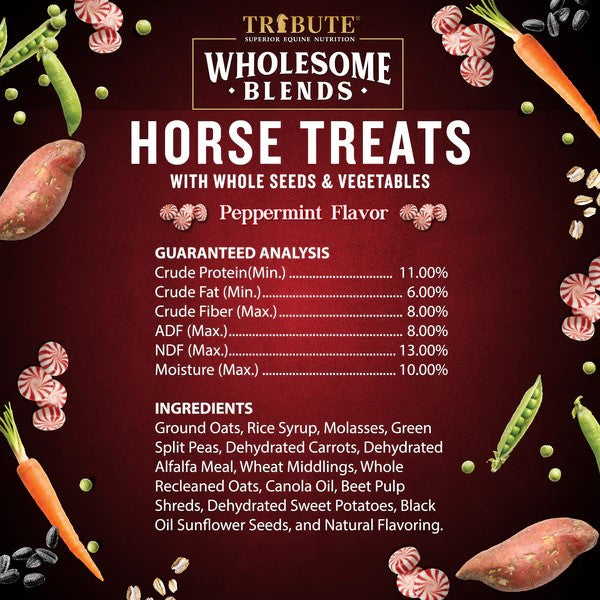 Tribute Wholesome Blends® Peppermint Horse Treats Back