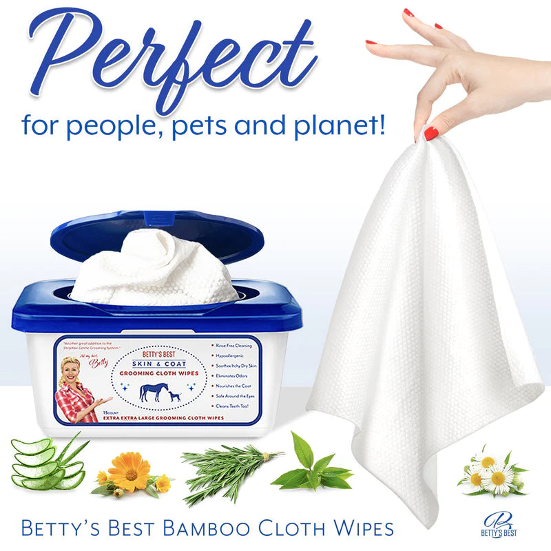 Betty's Best Skin & Coat Cloth Wipes XL - Wipes Pack