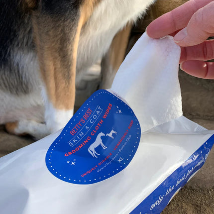Betty's Best Skin & Coat Cloth Wipes XL - Wipes Pack