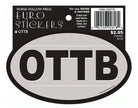 Horse Hollow Press - Oval Equestrian Horse Sticker: OTTB