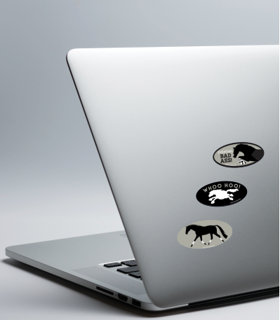 Horse Hollow Press - Horse Laptop, Cell Phone & Helmet Sticker: Thoroughbred