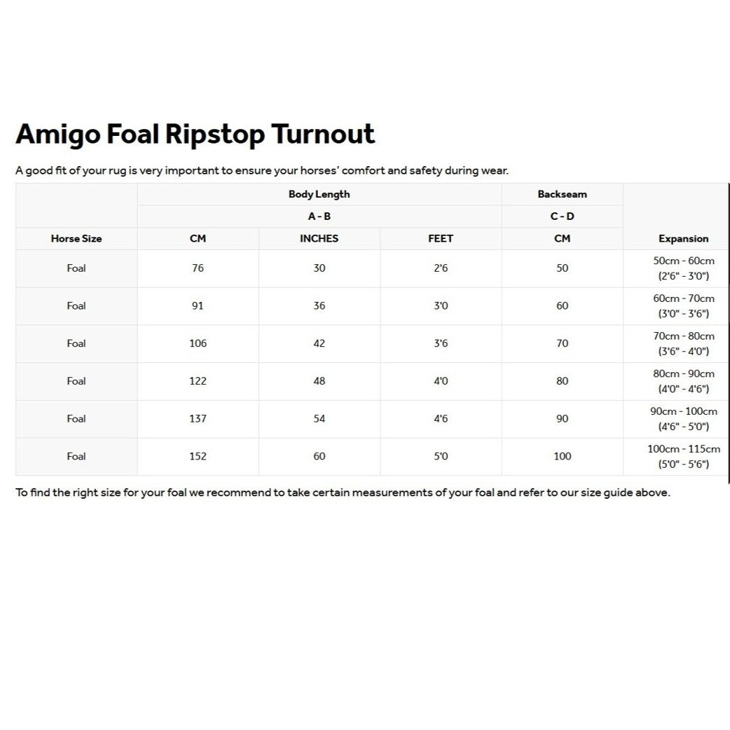 Amigo® Ripstop 600D Foal T/O 200g