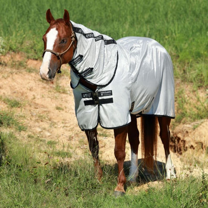 Horseware® Amigo® Stock Horse Fly Sheet Silver with Black trim