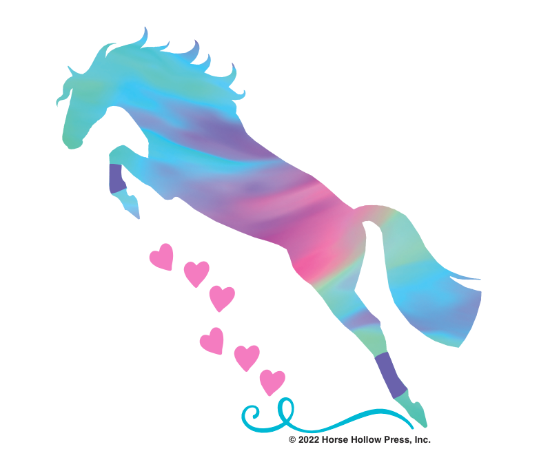 HHP Horse Magnet 3 inches: Colorful Jumper