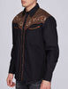 Rodeo Clothing - Men's Western Embroidered Cowboy Snap Button Shirt