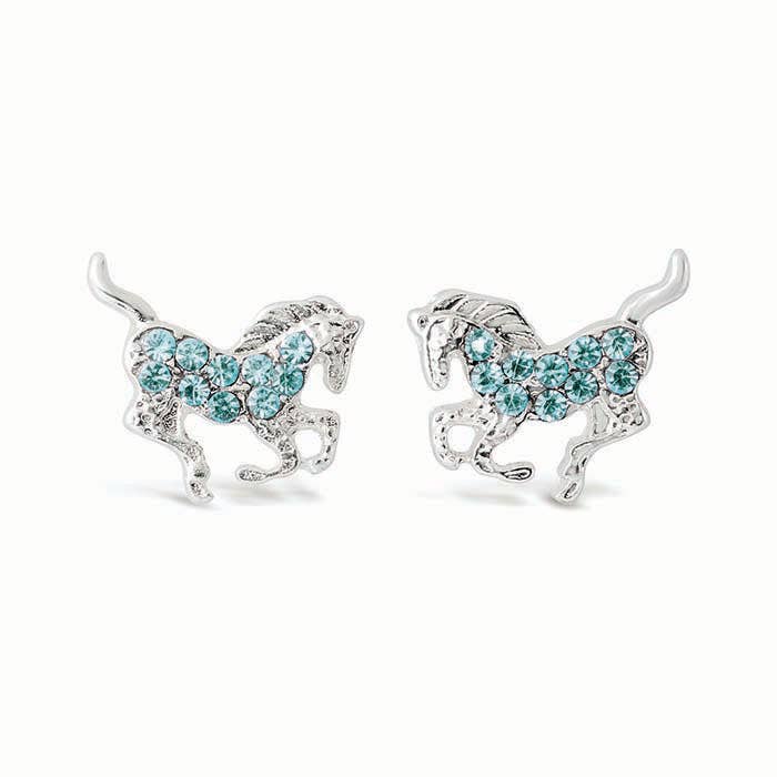Kid's Galloping Horse Earrings