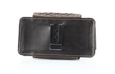 Basket Weave Horizontal Phone Case for Belt