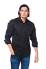 Rodeo Clothing - Men's Western Solid Twill Long Sleeves Snap Button Shirt