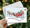 Horse Christmas Card - Santa Knows