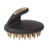 Weaver Palm Held Coarse Curry with Large Rubber Bristles in tan and black