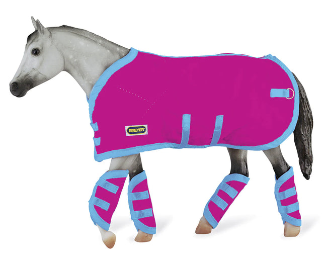 BREYER Blanket & Shipping Boots - Hot Pink