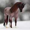 BREYER Brookside Pink Magnum - Welsh Pony Stallion Facing front in the snow