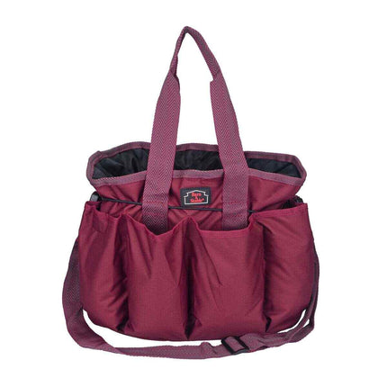 B&S Deluxe Nylon Grooming Tote in burgudy