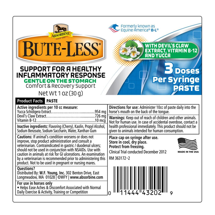 Absorbine® Bute-Less® Paste - 3 Dose Syringe